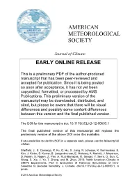 American Meteorological Society Manuscript (Non-Latex) Click Here to Download Manuscript (Non-Latex): Paper1 Part2 CMIP5 20C Evaluations Revised Final 2.Doc