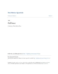 Full Issue University of New Mexico Press