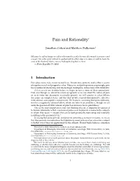 Pain and Rationality∗