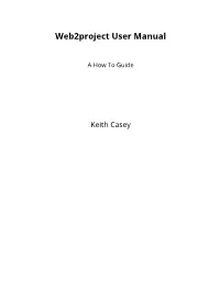 Web2project User Manual