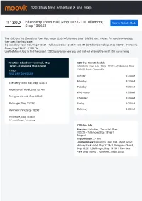 120D Bus Time Schedule & Line Route