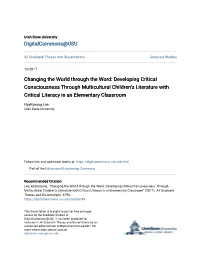 Developing Critical Consciousness Through Multicultural Children's Literature with Critic