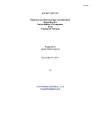 EXPERT REPORT Historical and Documentary Corroboration