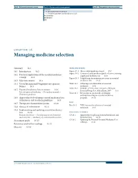 Managing Medicine Selection 17 Treatment Guidelines and Formulary Manuals Procurement Distribution Use
