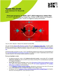 News Release for Immediate Release