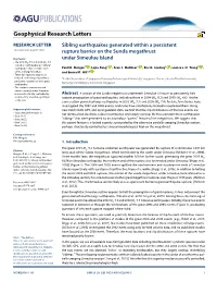 Sibling Earthquakes Generated Within a Persistent Rupture Barrier on the Sunda Megathrust Under Simeulue Island