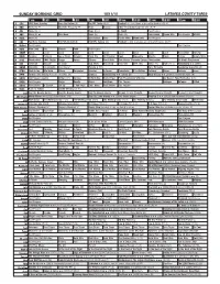Sunday Morning Grid 10/11/15 Latimes.Com/Tv Times