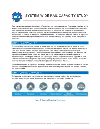 System-Wide Rail Capacity Study