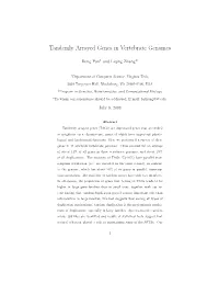 Tandemly Arrayed Genes in Vertebrate Genomes