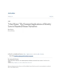 The Feminist Implications of Identity Loss in Haunted House Narratives
