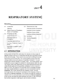 Unit 4 Respiratory System.Pdf