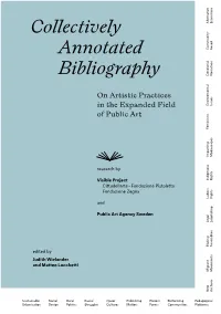 Collectively Annotated Bibliography