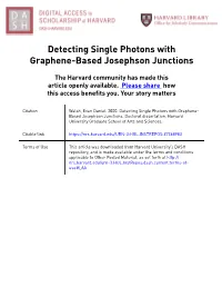 Detecting Single Photons with Graphene-Based Josephson Junctions