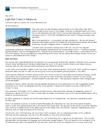 Light Rail Comes to Minnesota Commuters Get Set to Greet the 12-Mile Hiawatha Line