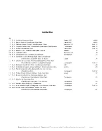 '15 Wine List