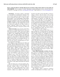3117.Pdf 50Th Lunar and Planetary Science Conference 2019