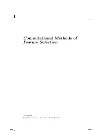 Chapter Randomized Feature Selection, Especially Sections 6.4 And