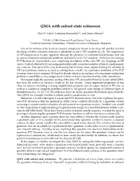 QMA with Subset State Witnesses