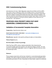 SSSC Commissioning Notes