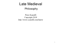 What the Middle Ages Knew IV