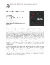 Château Fontanès