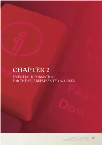 Chapter 2 Essential Information for the Self-Represented Accused