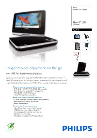 PD7040/98 Philips Portable DVD Player