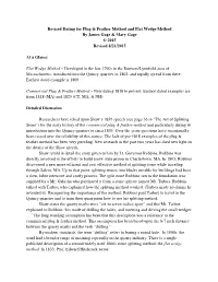 Revised Dating for Plug & Feather Method and Flat Wedge Method By
