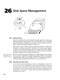 26 Disk Space Management