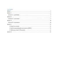 Contents Section I