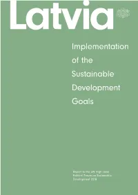 Implementation of the Sustainable Development Goals