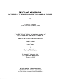 Patterns of Interacting and Mythologies of Change