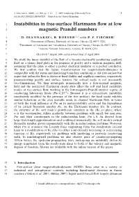 Instabilities in Free-Surface Hartmann Flow at Low Magnetic Prandtl Numbers