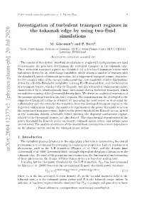 Investigation of Turbulent Transport Regimes in the Tokamak Edge by Using Two-Fluid Simulations