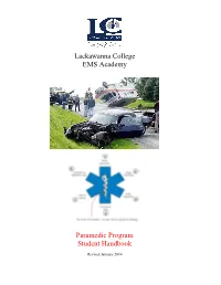 Lackawanna College Paramedic Program – Student Handbook