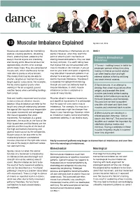 Muscle Imbalance Explained (4Pp).Qxp Layout 1 19/08/2014 10:46 Page 1