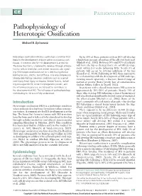 Pathophysiology of Heterotopic Ossification