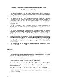 Schedule G to the Joint Management Agreement with Waikato Tainui