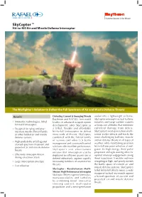 Skyceptor TM Hit-To-Kill Air and Missile Defense Interceptor
