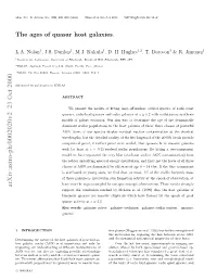 The Ages of Quasar Host Galaxies