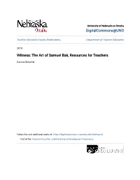 Witness: the Art of Samuel Bak, Resources for Teachers