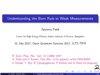 Understanding the Born Rule in Weak Measurements
