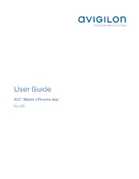 Avigilon Control Center Mobile