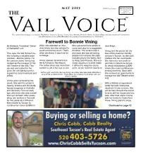 Farewell to Bonnie Vining by Kimberly Crossland, Owner 2002, She Attended an Inter- She Welcomed Local Artists to Java Edge
