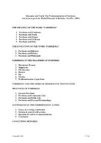 Foucault.Info 1 / 66 Discourse and Truth