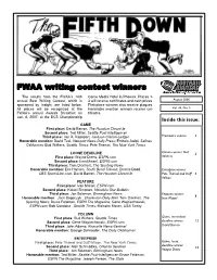 FWAA Writing Contest Winners the Results from the FWAA’S 14Th Game Media Hotel in Phoenix