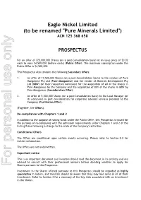 For Personal Use Only Use Personal for Shares Pursuant to This Prospectus
