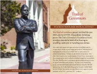 Foundation's 2020 Annual Report