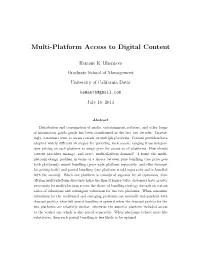 Multi-Platform Access to Digital Content