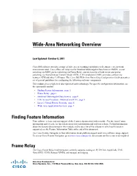 Wide-Area Networking Overview